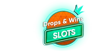 Icon with Drops & Wins Slots text, representing the Drops & Wins Tournament at Drip Casino.