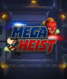 Step into the exciting world of the Mega Heist game by Relax Gaming, featuring mischievous characters ready to undertake a bank heist. This image portrays the drama of the heist with its dramatic logo and an ominous vault backdrop. Ideal for players looking for a heist adventure, delivering a captivating adventure. 