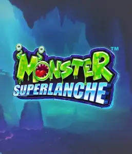 Enter the spooky depths with the Monster Superlanche game by Pragmatic Play, featuring a colorful and playful monster logo before a foggy cave background. This graphic captures the thrilling experience of a monster-themed game, great for those who enjoy quirky themes, delivering a unique gaming experience. 