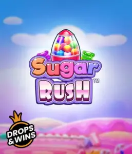 Enjoy the sweet world of Sugar Rush by Pragmatic Play, with a bright candy dispenser against a whimsical candyland background. This graphic evokes the joy and thrill of the game, enhanced with multicolored candies and charming typography. Ideal for those with a sweet tooth, offering endless entertainment. 